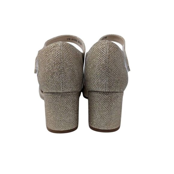 Dyables 11W Champagne Touch Ups Women's Foster Heeled Sandal Gold Sparkly NIB - Picture 5 of 10